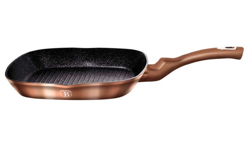 Patelnia grillowa z powłoką granitową 28 cm BERLINGER HAUS ROSE GOLD
