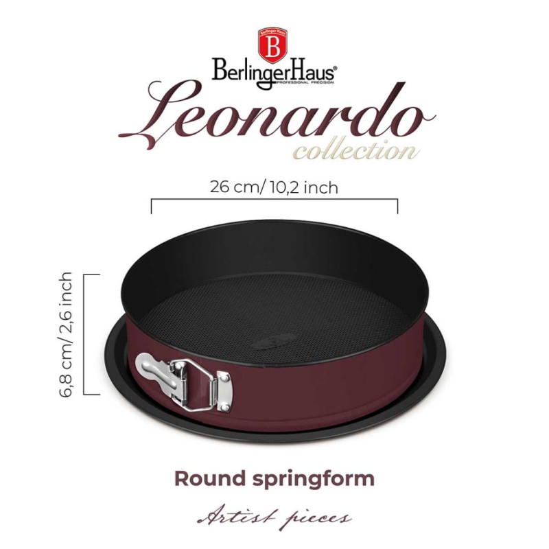 Tortownica forma do pieczenia z powłoką tytanową 26cm BERLINGER HAUS LEONARDO