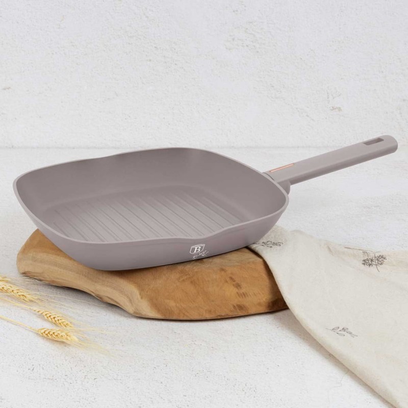 Patelnia grillowa z powłoką tytanową 28cm BERLINGER HAUS TAUPE