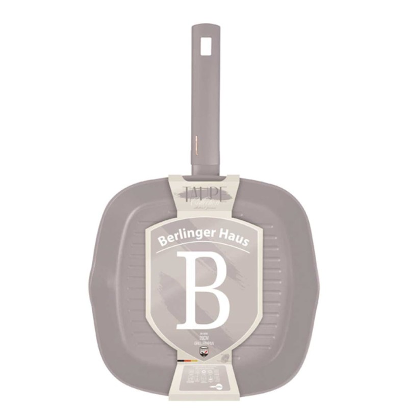 Patelnia grillowa z powłoką tytanową 28cm BERLINGER HAUS TAUPE