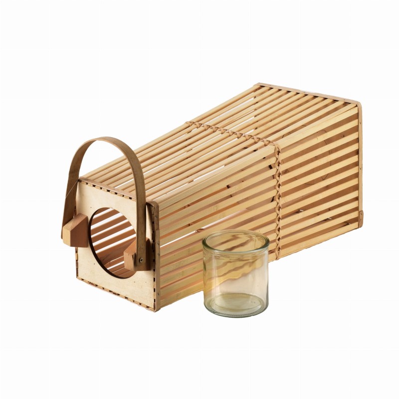 Lampion 23xh48cm LUCIE NATURAL