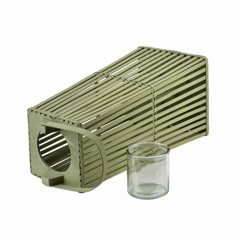 Lampion 26,5xh57cm LUCIE GREEN