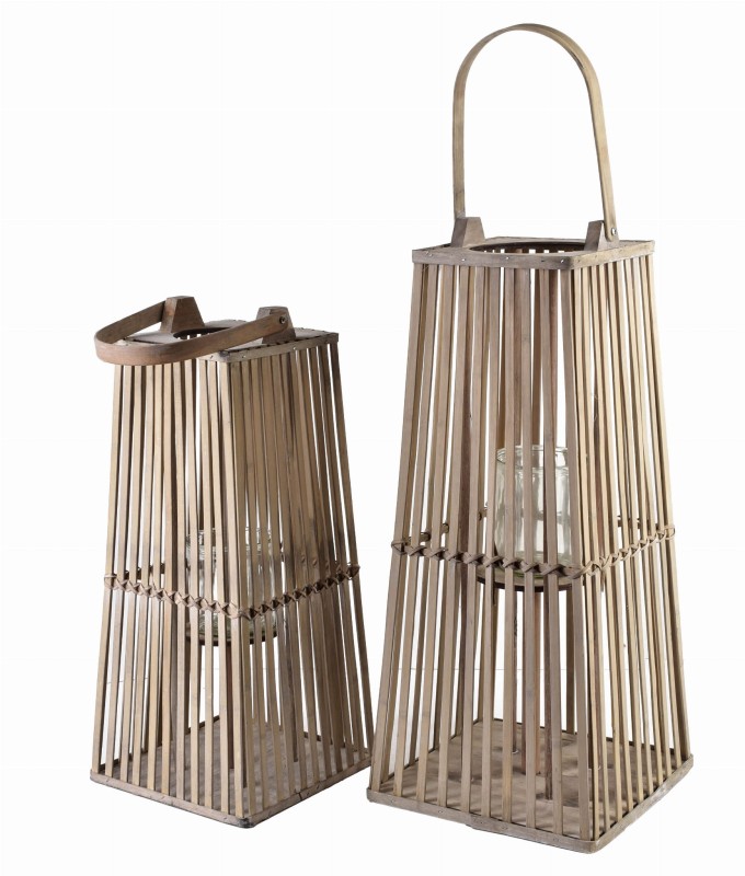 Lampion 23xh48cm LUCIE GREY