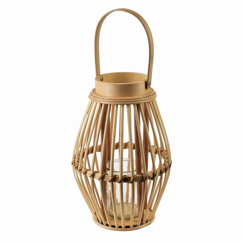 Lampion 19xh28cm LUCIE NATURAL