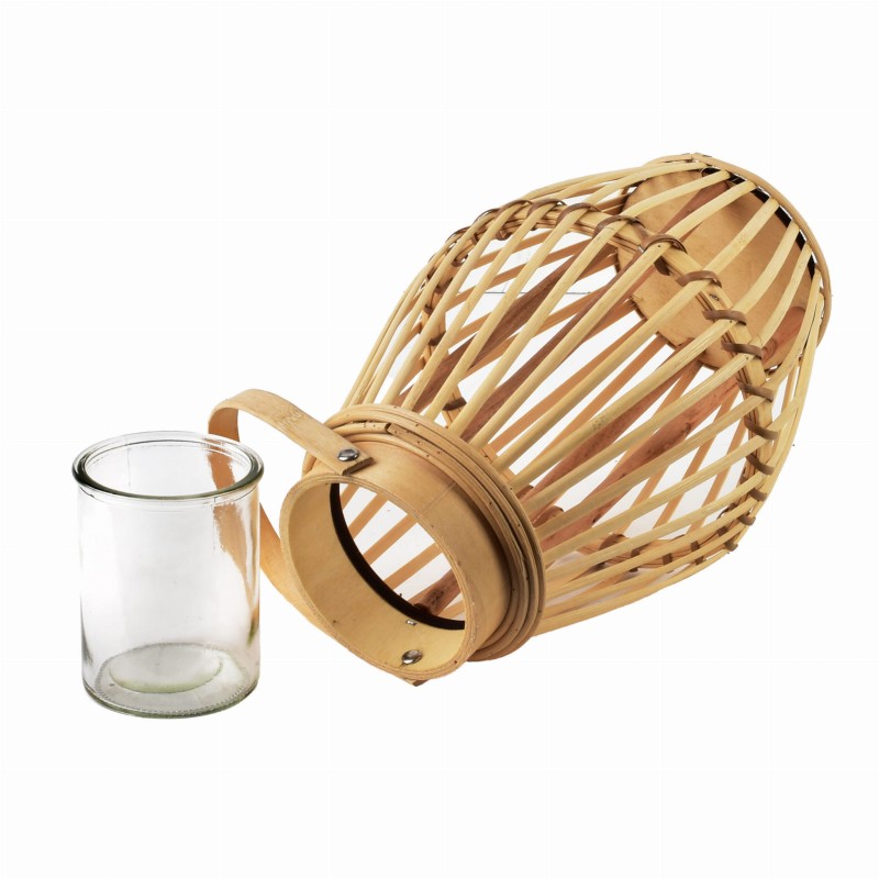 Lampion 19xh28cm LUCIE NATURAL