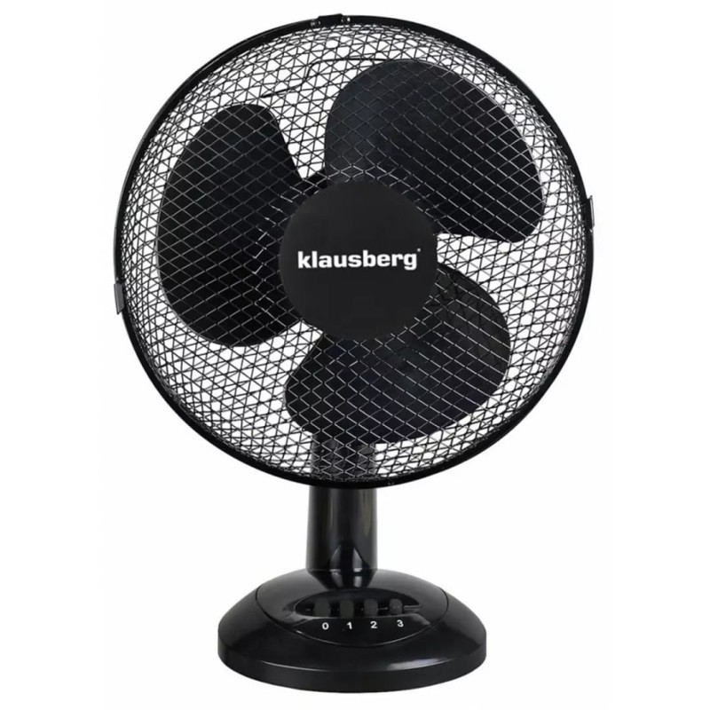 Wiatrak wentylator biurkowy 30cm KLAUSBERG czarny