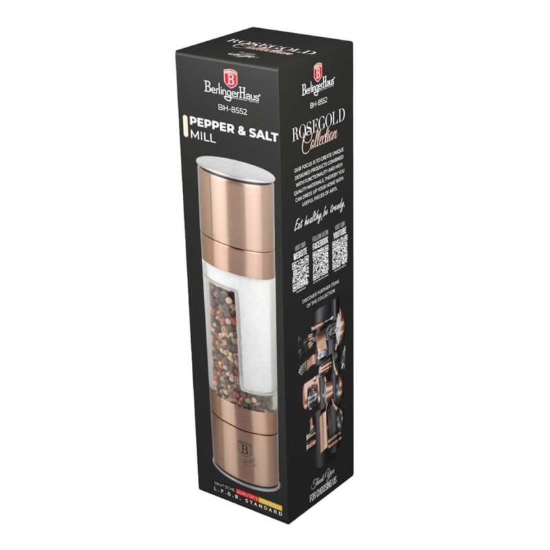 Młynek do pieprzu i soli BERLINGER HAUS ROSE GOLD