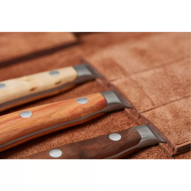 Zestaw 6 noży stekowch 12 cm w torbie skórzanej IKON