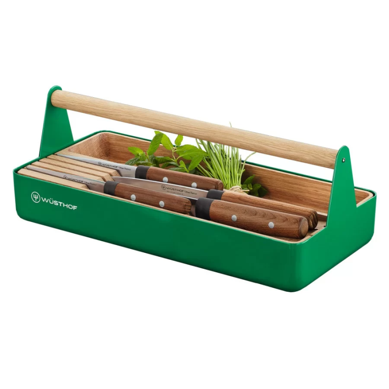 Koszyk z zestawem noży URBAN FARMER