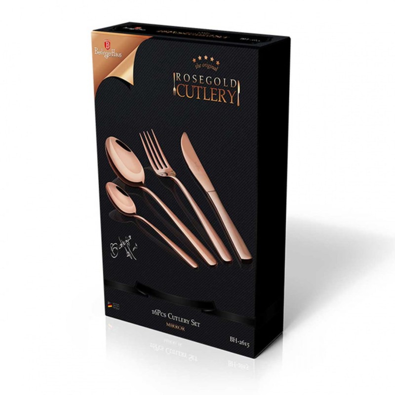 Sztućce zestaw sztućców 16 elem. BERLINGER HAUS ROSE GOLD