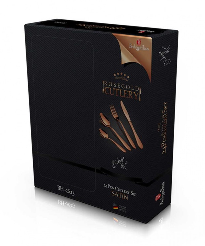 Sztućce zestaw sztućców 24 elem. BERLINGER HAUS ROSE GOLD