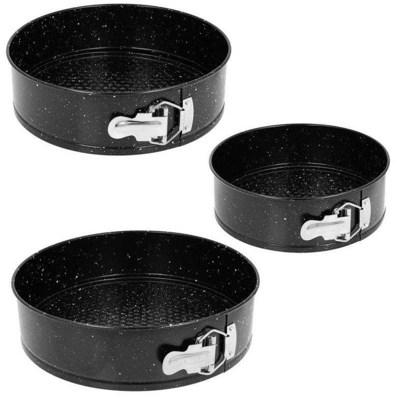 Zestaw 3 form tortownic z powłoką granitową 3 SZT. 24/26/28cm