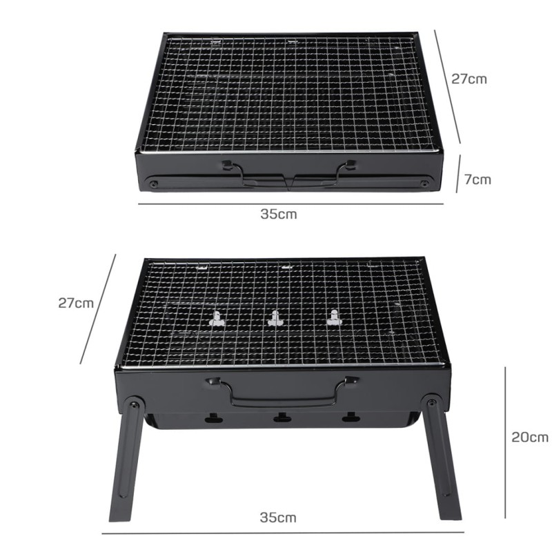 Grill miniaturowy podręczny turystyczny przenośny walizka