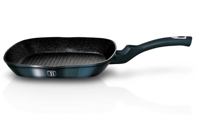 Patelnia grillowa z powłoką granitową 28 cm BERLINGER HAUS AQUAMARINE