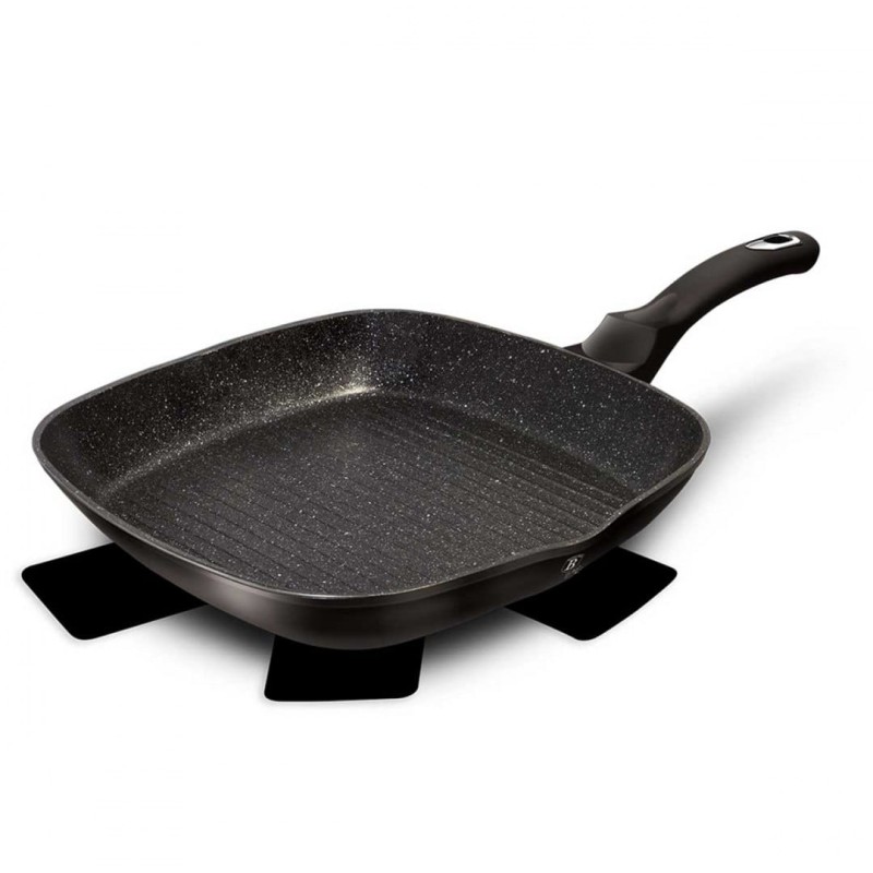 Patelnia grillowa z powłoką granitową A 28 cm BERLINGER HAUS BLACK SILVER