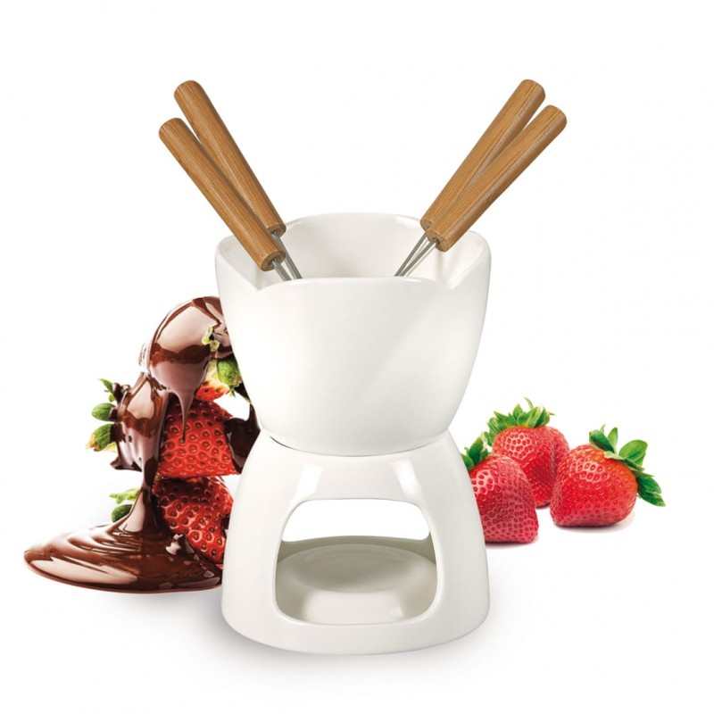 Zestaw do fondue czekoladowego +widelczyki BANQUET BIANCA