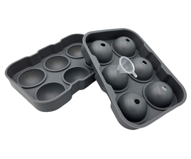 Forma silikonowa 6 kul lodowych do drinków napojów wody