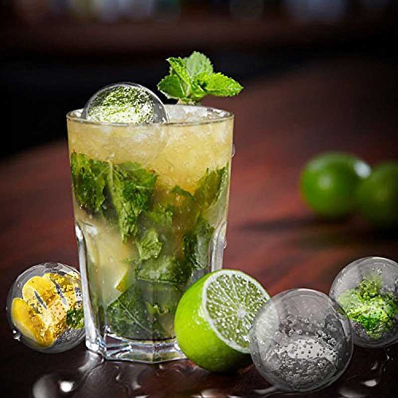 Forma silikonowa 6 kul lodowych do drinków napojów wody