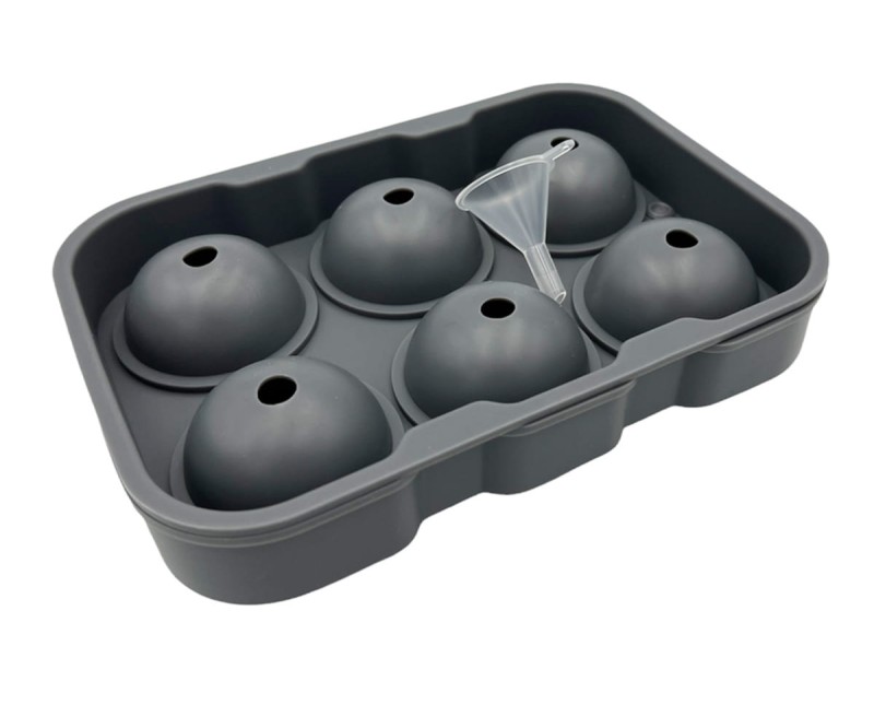 Forma silikonowa 6 kul lodowych do drinków napojów wody