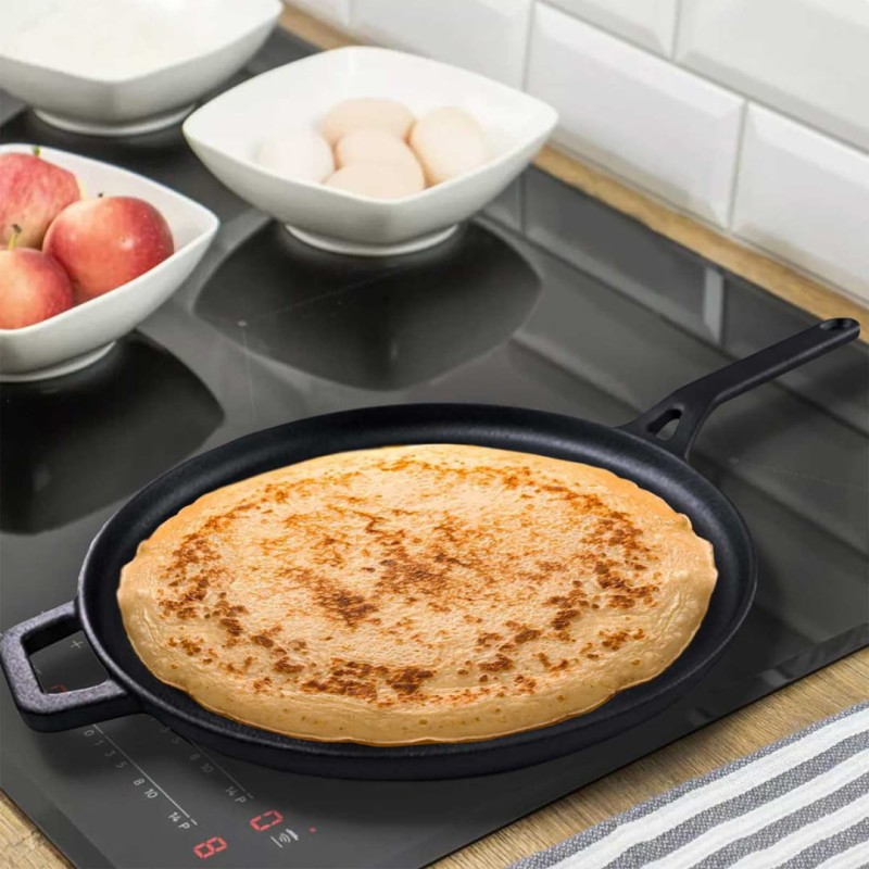 Patelnia żeliwna do nalesników pizzy 29cm KINGHOFF KH-