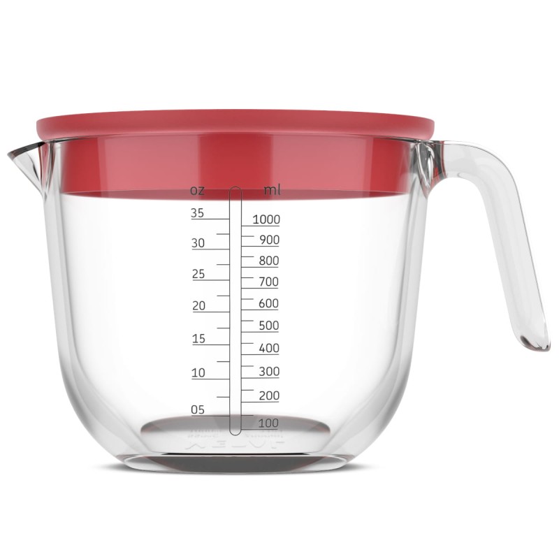 Dzbanek z miarką i pokrywką Chef It 1000 ml Coral