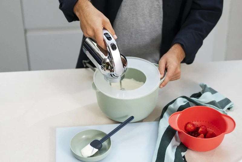 Miska do miksowania z pokrywą odporną na rozchlapywanie Chef It 3000 ml Nordic Sage