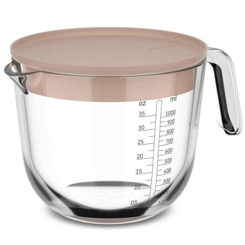 Dzbanek z miarką i pokrywką Chef It 1000 ml Chalk