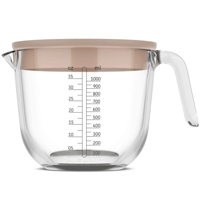 Dzbanek z miarką i pokrywką Chef It 1000 ml Chalk