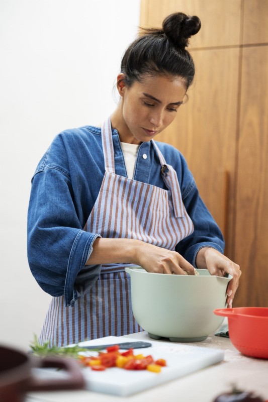 Miska do miksowania z pokrywą Chef It 1500 ml Navy