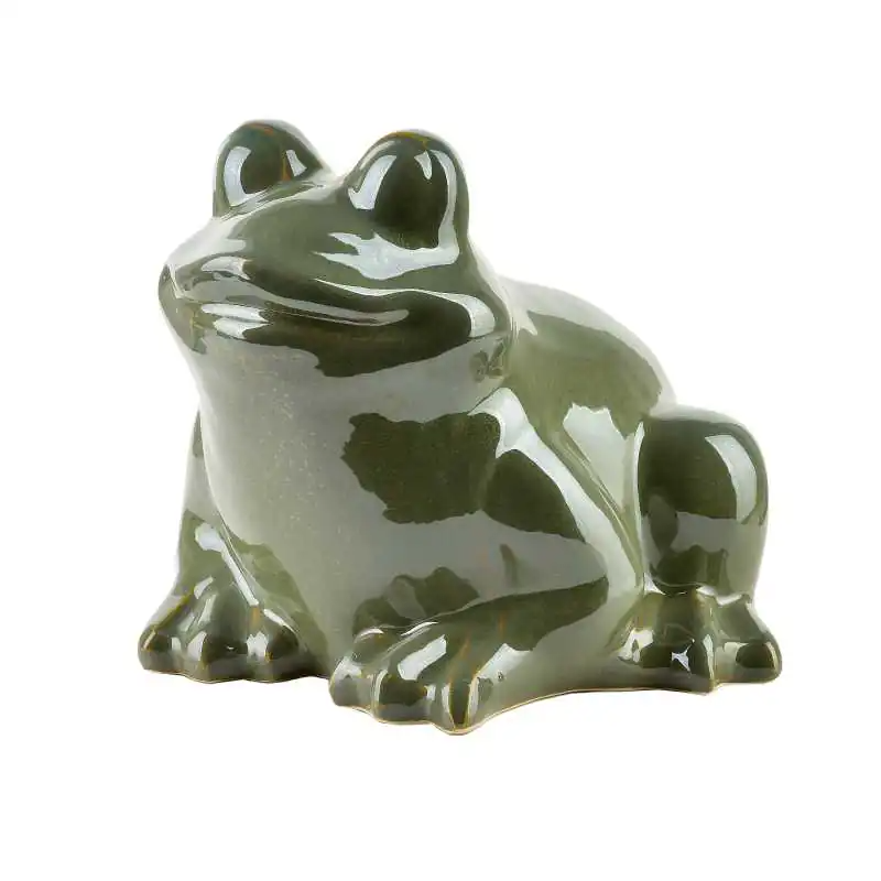 Figura żaba ceramiczna 21x22x17cm MAVE GREEN