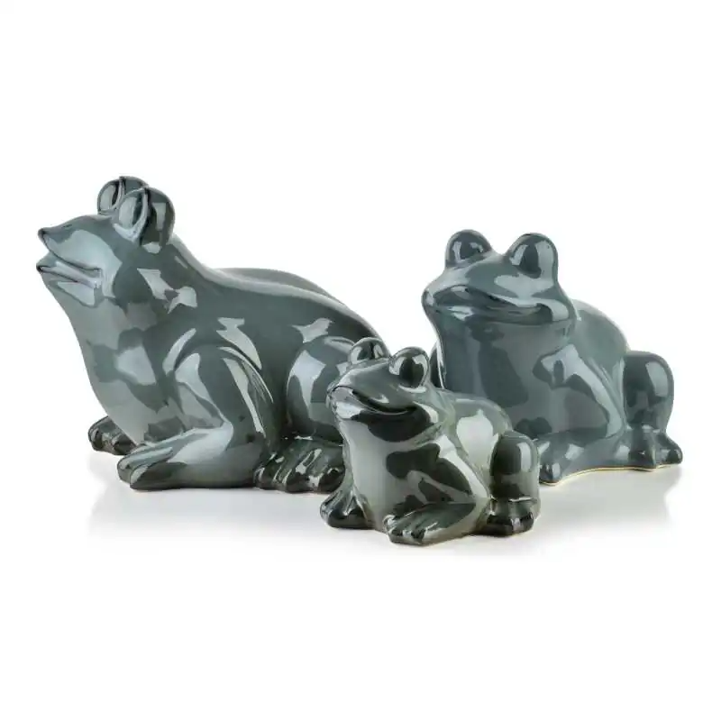 Figura żaba ceramiczna 21x22x17cm MAVE BLUE