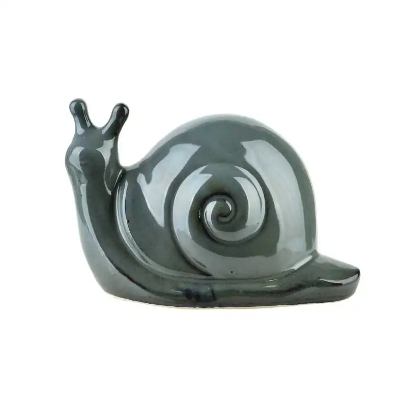 Figura ślimak ceramiczny 19x11x11cm MAVE BLUE
