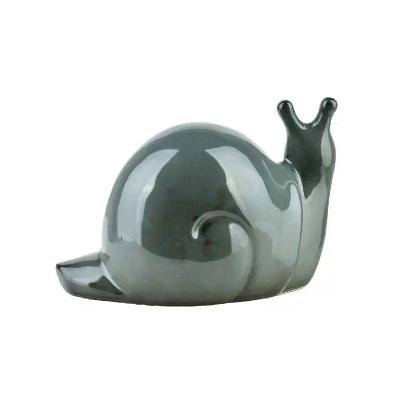 Figura ślimak ceramiczny 19x11x11cm MAVE BLUE