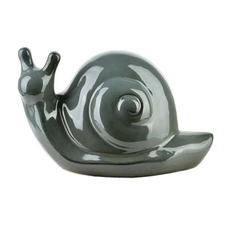 Figura ślimak ceramiczny 25x14,5x15cm MAVE BLUE