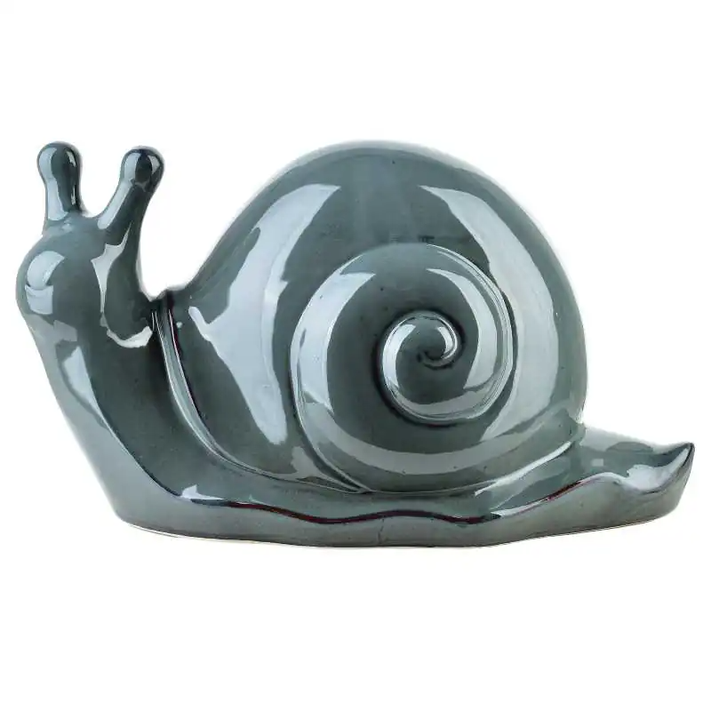 Figura ślimak ceramiczny 34,5x18x19,5cm MAVE BLUE