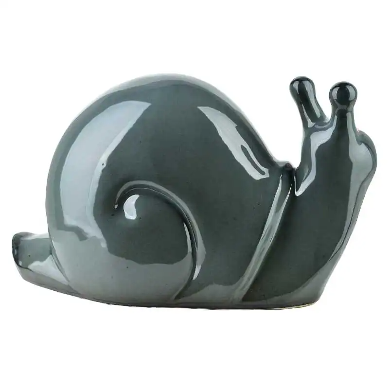 Figura ślimak ceramiczny 34,5x18x19,5cm MAVE BLUE