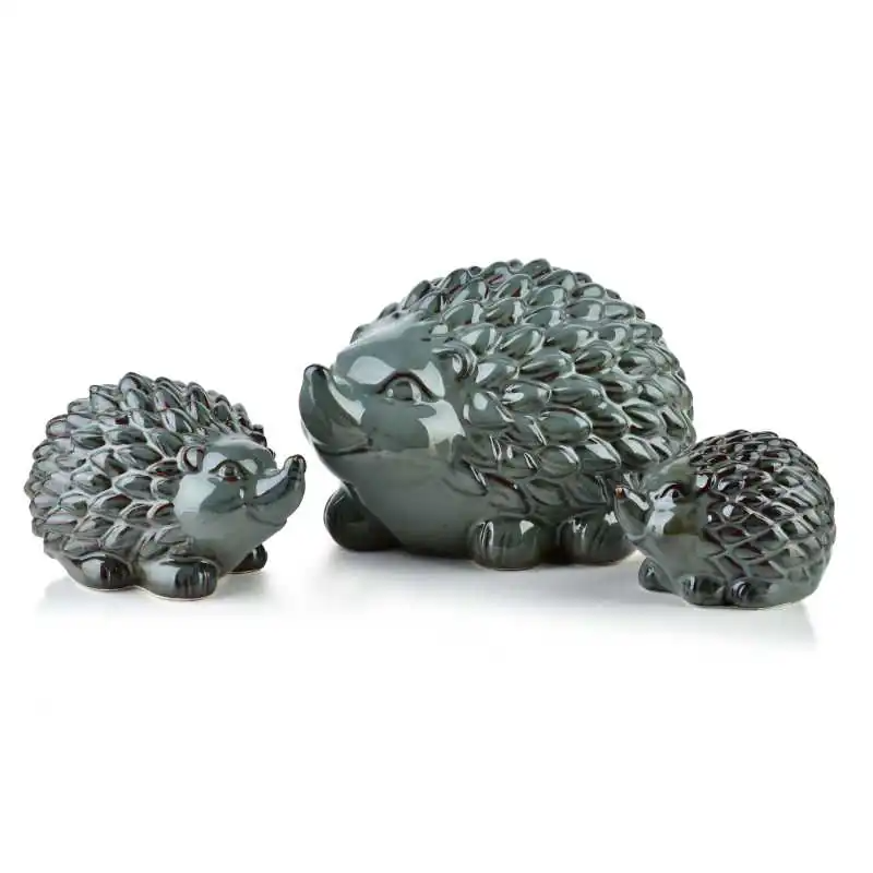 Figura jeż ceramiczny 23x16x14cm MAVE BLUE