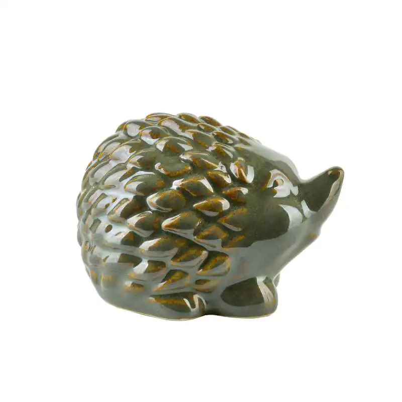Figura jeż ceramiczny 10x8x7cm MAVE GREEN
