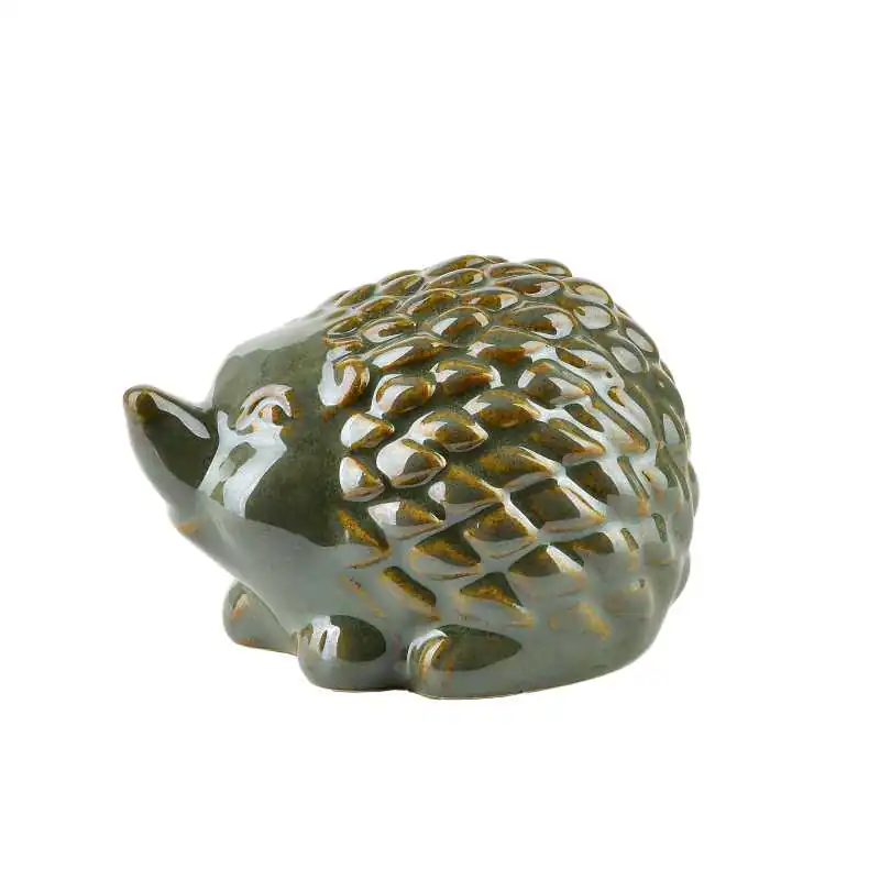 Figura jeż ceramiczny 10x8x7cm MAVE GREEN