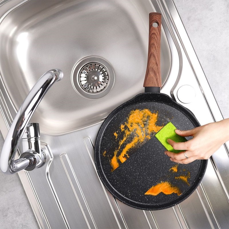 Patelnia z powłoką granitową do naleśników 26cm BLACK&WOOD