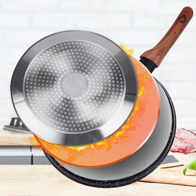 Patelnia z powłoką granitową do naleśników 26cm BLACK&WOOD