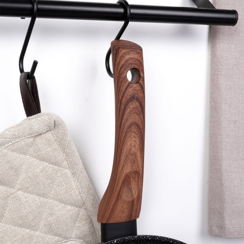 Patelnia z powłoką granitową do naleśników 26cm BLACK&WOOD