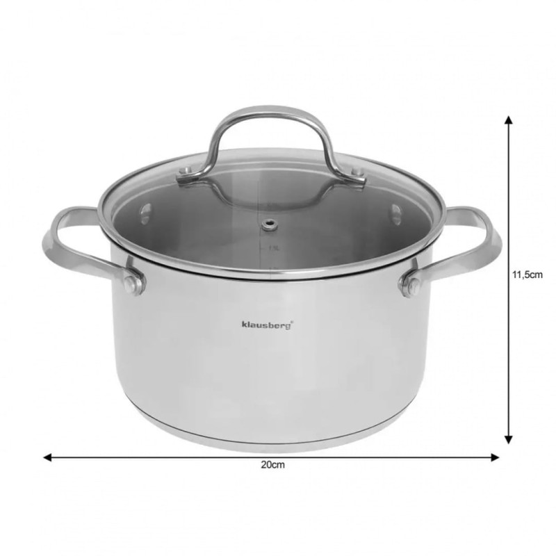 Garnek z pokrywką 3,3 L KLAUSBERG