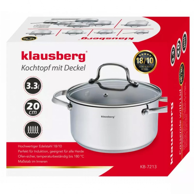 Garnek z pokrywką 3,3 L KLAUSBERG