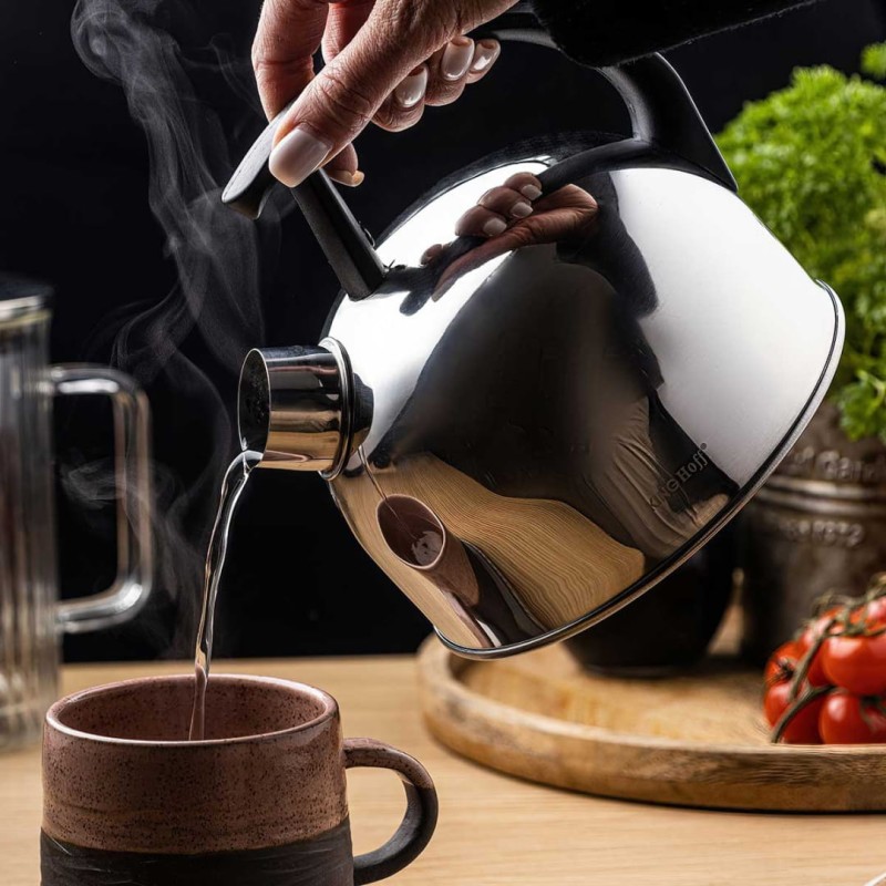 Czajnik z gwizdkiem 1,5L KINGHOFF srebrny