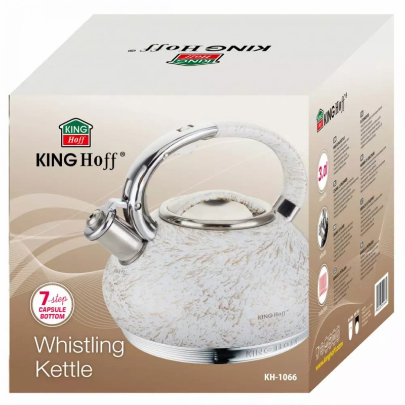 Czajnik z gwizdkiem 3L KINGHOFF