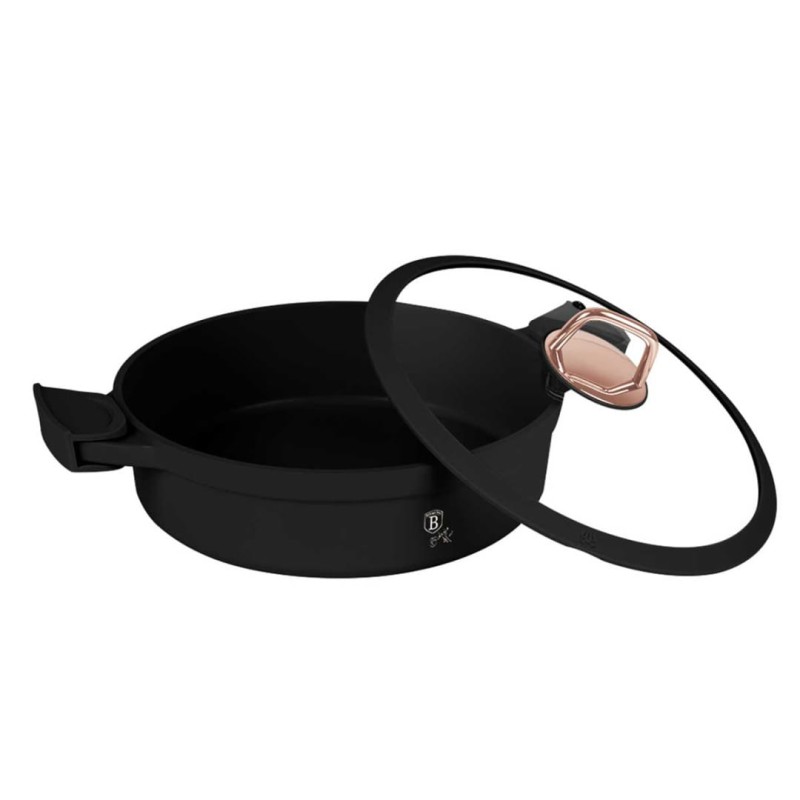 Garnek z powłoką tytanową 28cm BERLINGER HAUS czarny