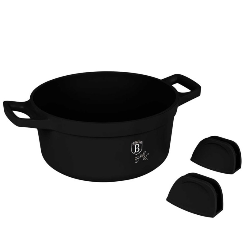 Garnek z powłoką tytanową 24cm BERLINGER HAUS czarny