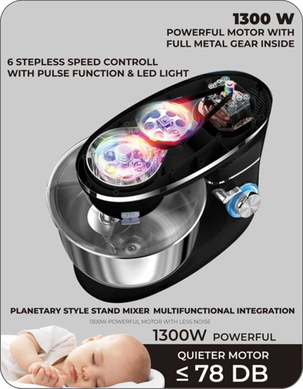 Robot planetarny mikser BERLINGER HAUS czarny mat