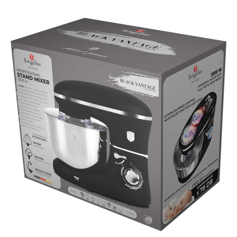 Robot planetarny mikser BERLINGER HAUS czarny mat